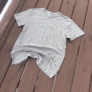 Converse Athletic Gray Blank T-Shirt – Men’s Classic Crewneck Everyday Tee